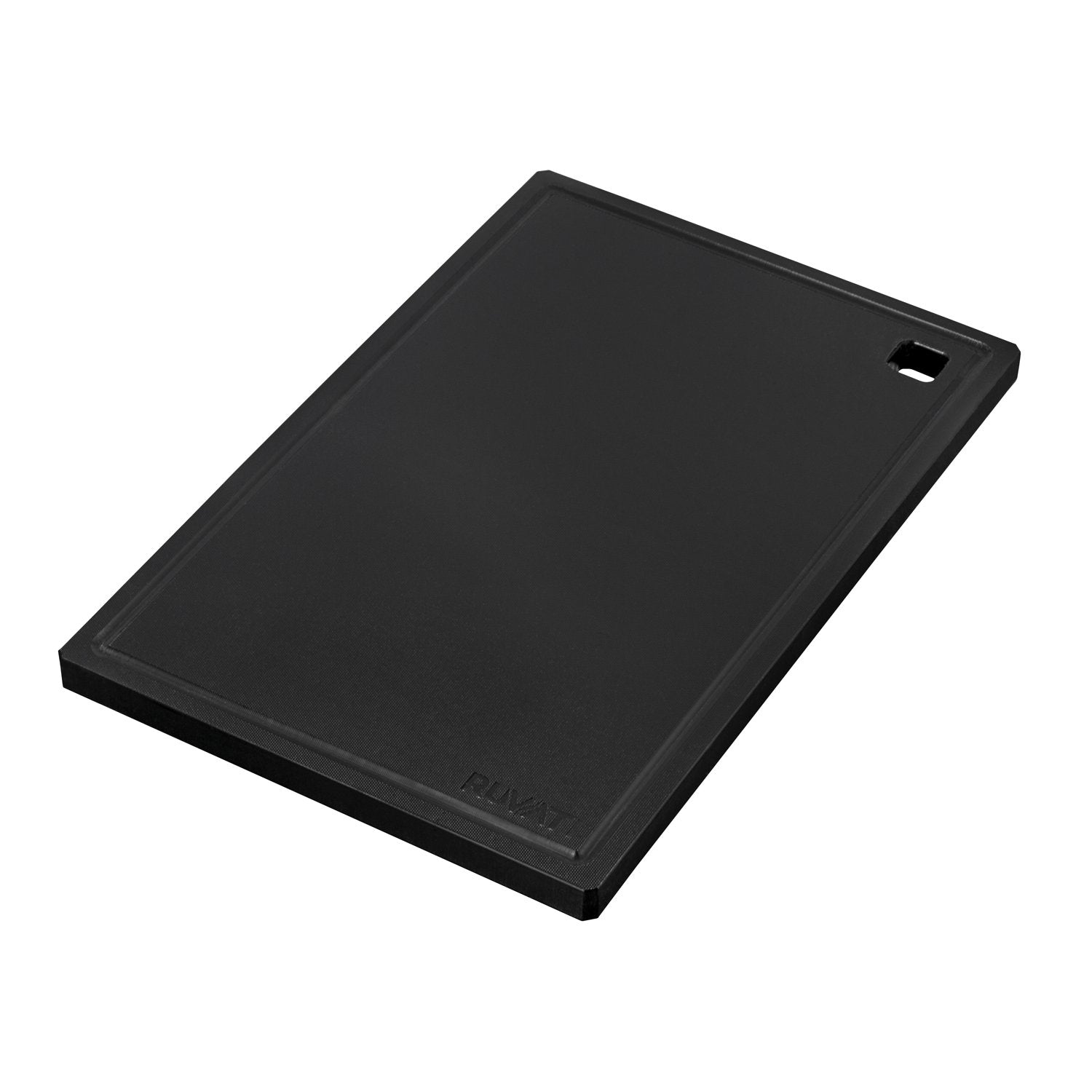 Ruvati 17" x 11" Black Resin Cutting Board for Ruvati Workstation Sinks