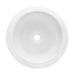 Ruvati 18" Round Bathroom Vessel Sink in White