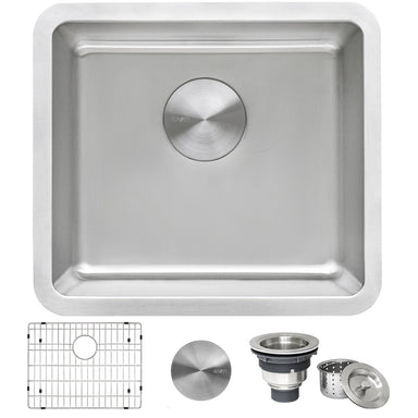 Ruvati 18" Undermount Bar Prep 16 Gauge Stainless Steel Kitchen Sink