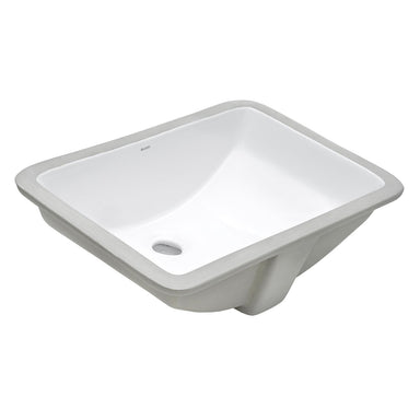Ruvati 18.5" x 12" Rectangular Undermount Bathroom Sink in White  RVB0721