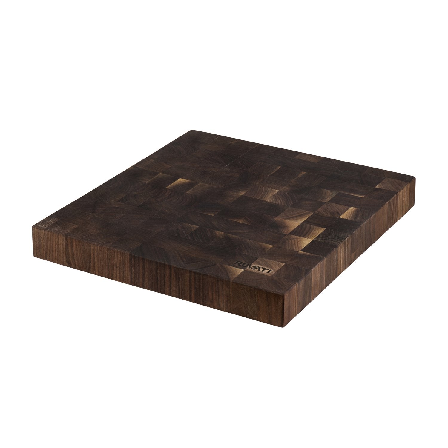 17 x 16 x 2 inch thick End Grain Acacia Butcher Block Solid Wood