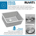 Ruvati 20" Undermount Bar Prep 16 Gauge Stainless Steel Kitchen Sink
