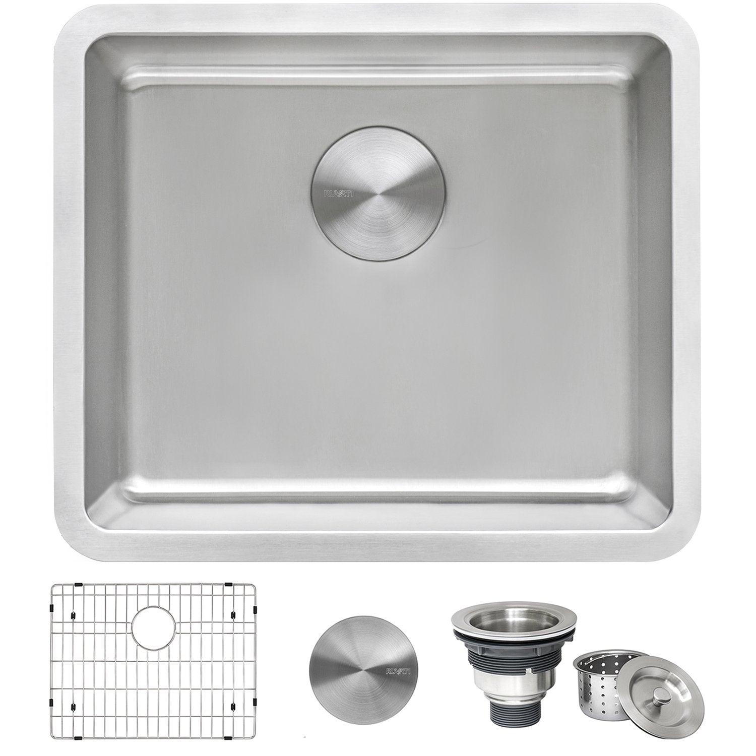 Ruvati 20" Undermount Bar Prep 16 Gauge Stainless Steel Kitchen Sink