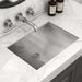 Ruvati 20" x 14" Brushed Stainless Steel Rectangular Undermount Bathroom Sink