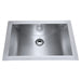 Ruvati 20" x 14" Brushed Stainless Steel Rectangular Undermount Bathroom Sink