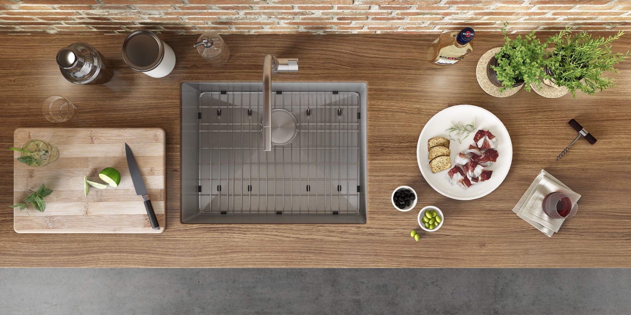 Ruvati 23" Undermount 16 Gauge Single Bowl Kitchen Sink