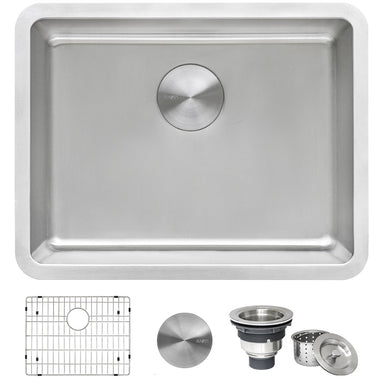 Ruvati 23" Undermount 16 Gauge Stainless Steel Kitchen Sink