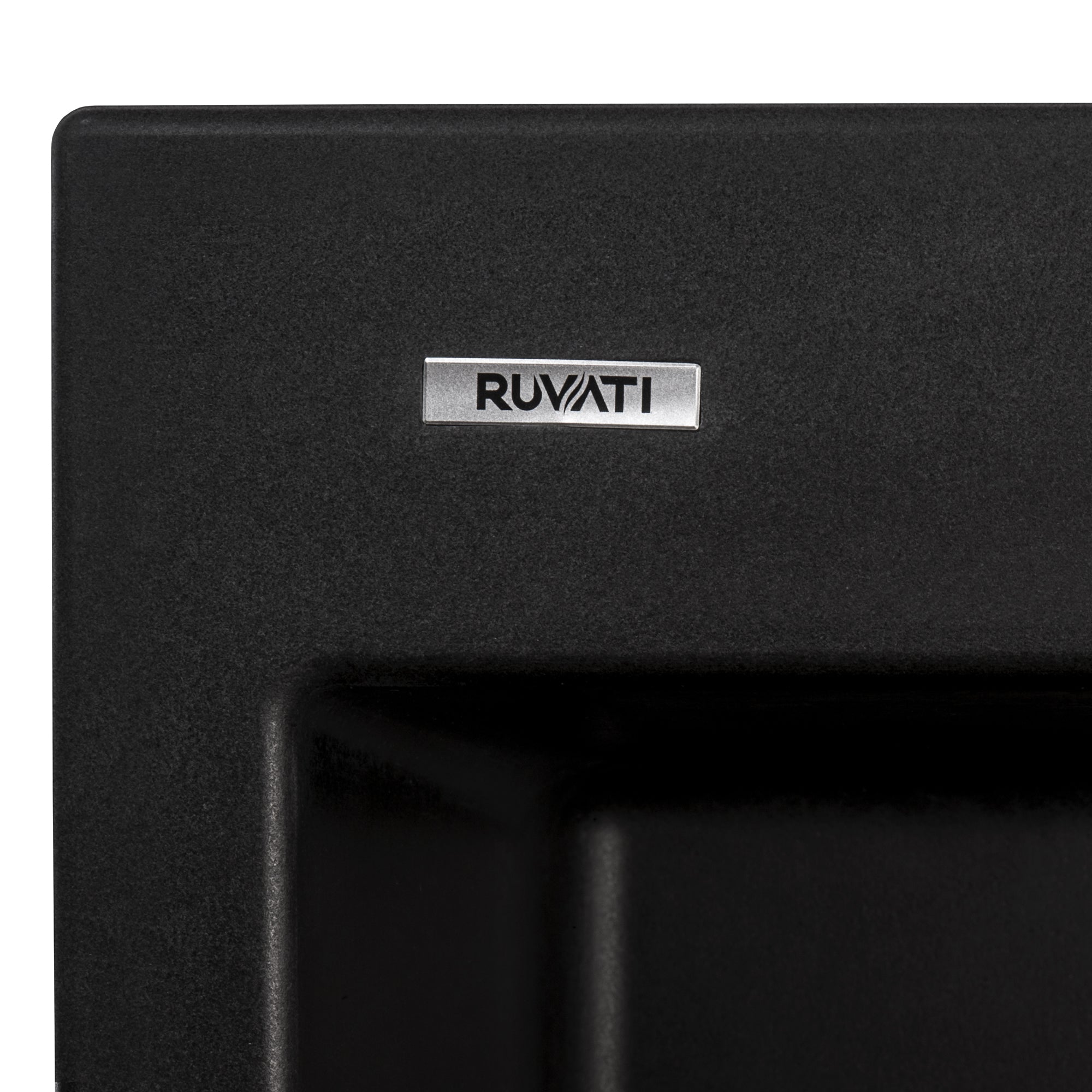 Ruvati 23 x 20" epiGranite Dual-Mount Granite Composite Single Bowl Kitchen Sink