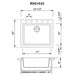 Ruvati 23 x 20" epiGranite Dual-Mount Granite Composite Single Bowl Kitchen Sink