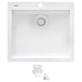 Ruvati 23 x 20" epiGranite Dual-Mount Granite Composite Single Bowl Kitchen Sink