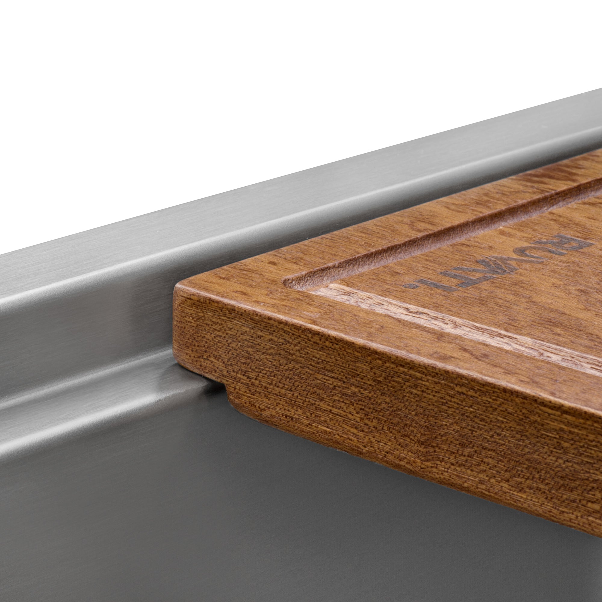 Ruvati 24" Apron-front Workstation Farmhouse 16 Gauge Stainless Steel Single Bowl Kitchen Sink