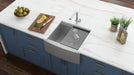 Ruvati 24" Apron-front Workstation Farmhouse 16 Gauge Stainless Steel Single Bowl Kitchen Sink