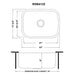 Ruvati 24" Undermount 16 Gauge Stainless Steel Single Bowl Kitchen Sink