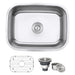 Ruvati 24" Undermount 16 Gauge Stainless Steel Single Bowl Kitchen Sink