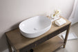 Ruvati 24" x 16" Oval Bathroom Vessel Sink in White