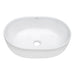 Ruvati 24" x 16" Oval Bathroom Vessel Sink in White