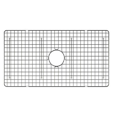 Ruvati 27" x 17" Stainless Steel Bottom Grid for RVL2100WH Fireclay Kitchen Sink RVA621009