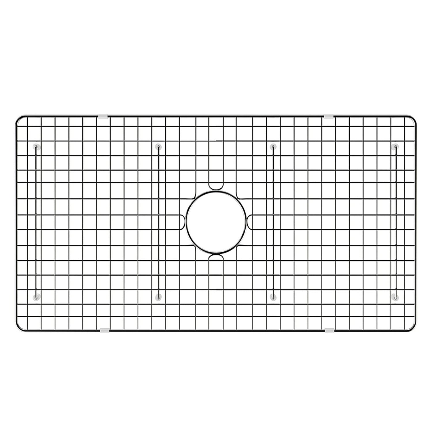 Ruvati 27" x 17" Stainless Steel Bottom Grid for RVL2100WH Fireclay Kitchen Sink