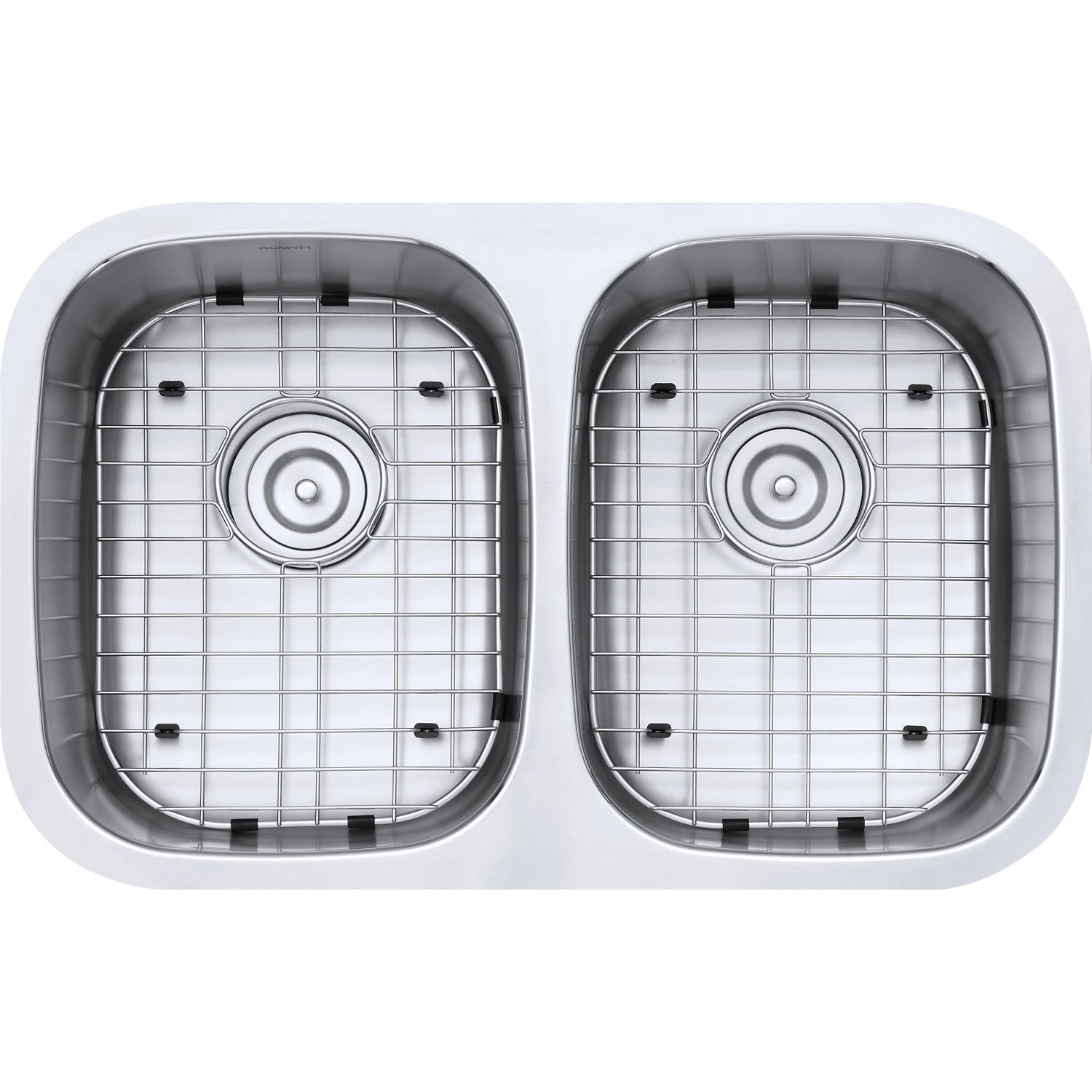 Ruvati 29" Undermount 50/50 Double Bowl 16 Gauge Stainless Steel Kitchen Sink