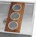 Ruvati 3 Bowl Serving Board Condiment Tray for Workstation Sinks