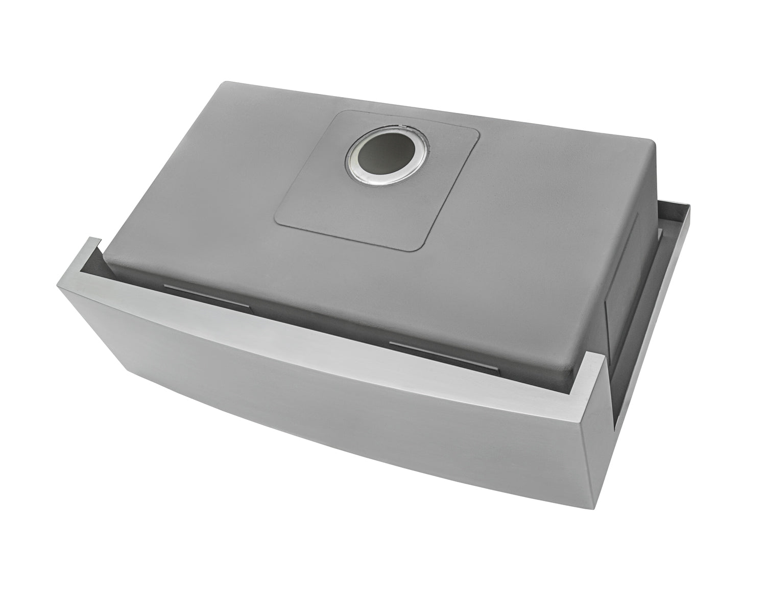 Ruvati 30" Farmhouse Single Bowl Stainless Workstation Kitchen Sink