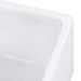 Ruvati 30" Fireclay Farmhouse Offset Drain Single Bowl Kitchen Sink White