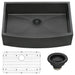 Ruvati 30" Gunmetal Apron Front Stainless Steel Kitchen Sink