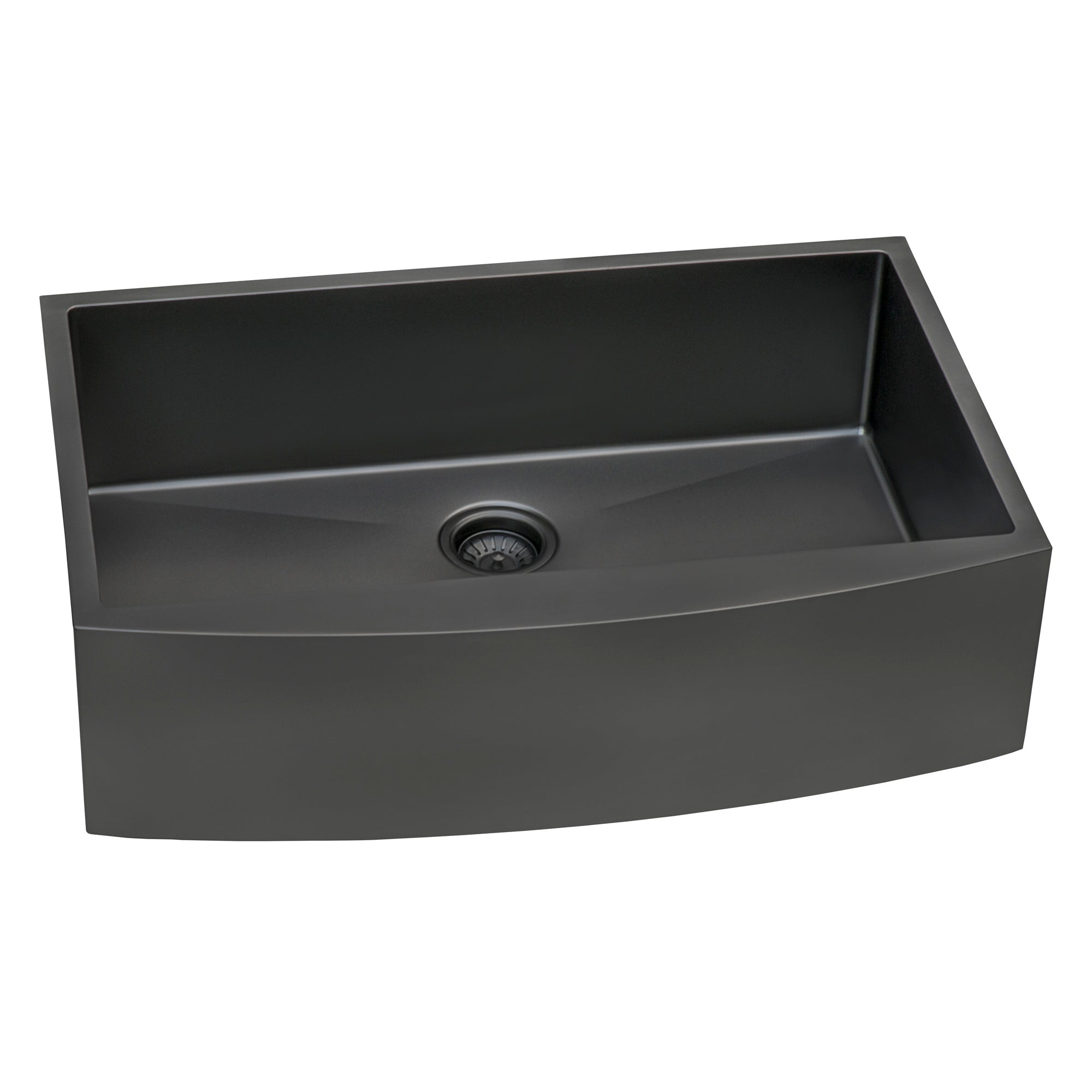Ruvati 30" Gunmetal Apron Front Stainless Steel Kitchen Sink