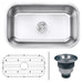 Ruvati 30" Undermount 16 Gauge Stainless Steel Single Bowl Kitchen Sink  RVM4250