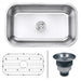 Ruvati 30" Undermount 16 Gauge Stainless Steel Single Bowl Kitchen Sink