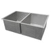 Ruvati 30" Undermount 50/50 Double Bowl Zero Radius 16 Gauge Stainless Steel Kitchen Sink