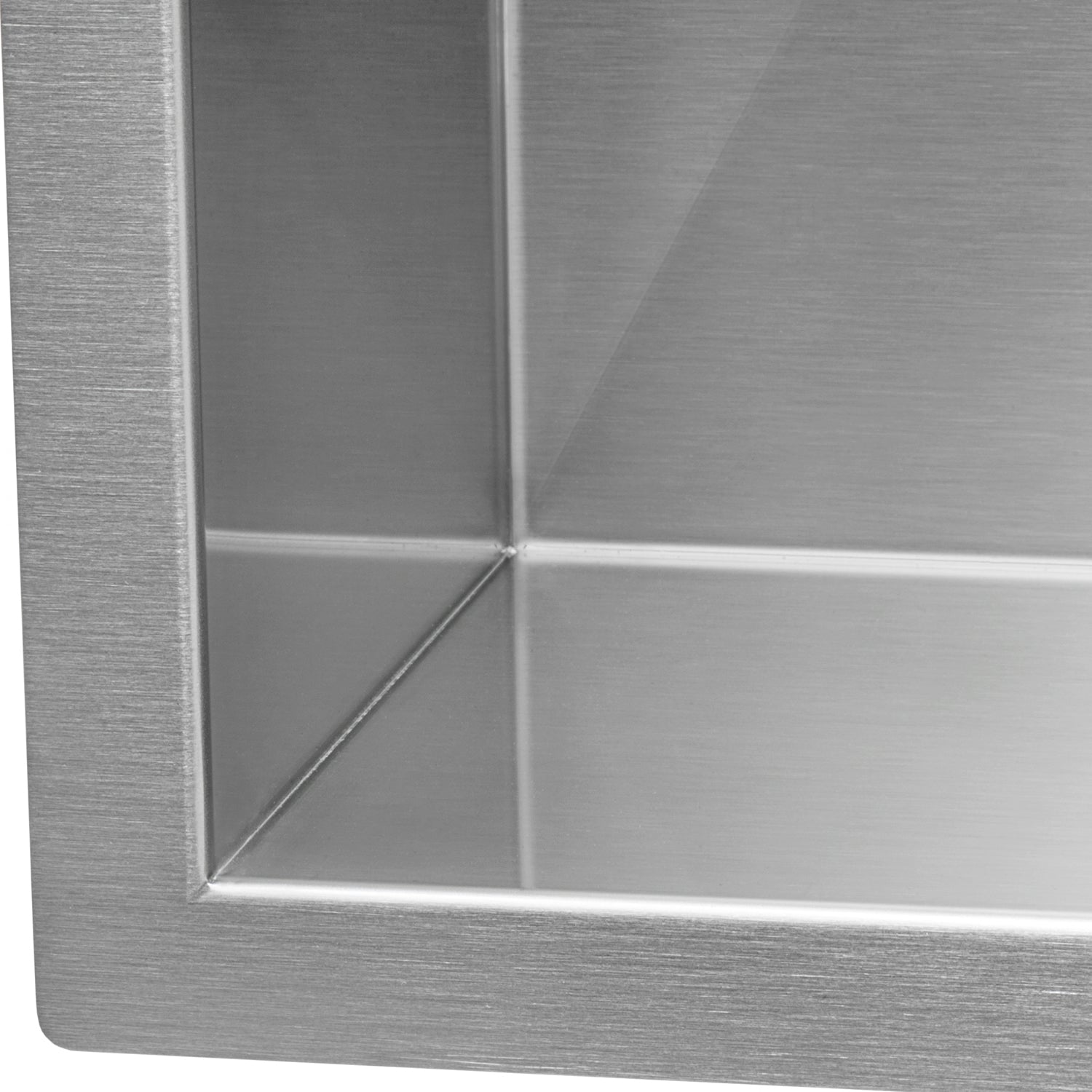 Ruvati 30" Undermount 50/50 Double Bowl Zero Radius 16 Gauge Stainless Steel Kitchen Sink