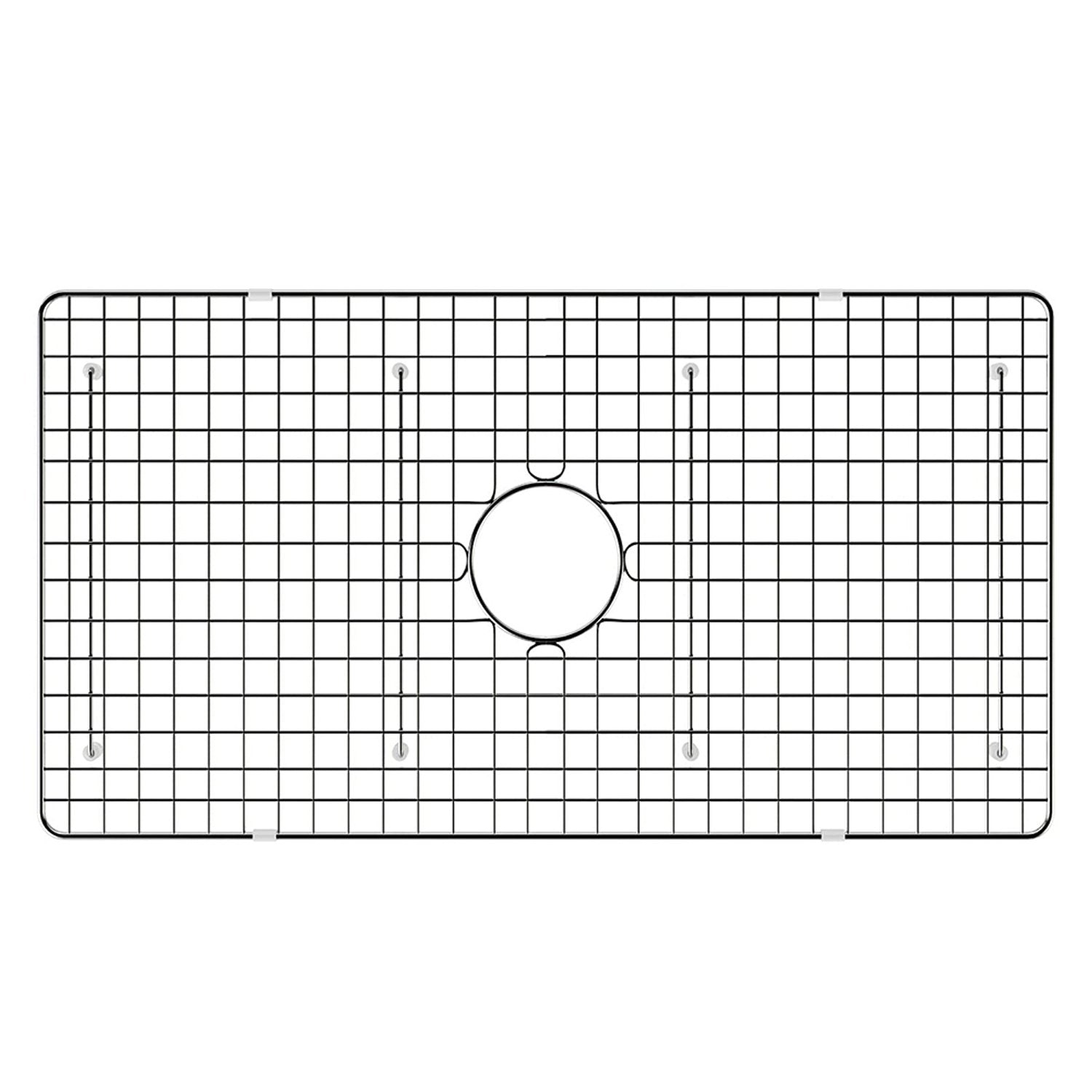 Ruvati 30" x 17" Stainless Steel Bottom Grid for RVL2300WH Fireclay Kitchen Sink  RVA623009