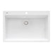 Ruvati 30" x 20" Granite Composite Topmount Single BowlKitchen Sink in White RVG1030WH