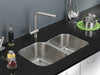 Ruvati 32" Undermount 16 Gauge Double Bowl Stainless Steel Kitchen Sink
