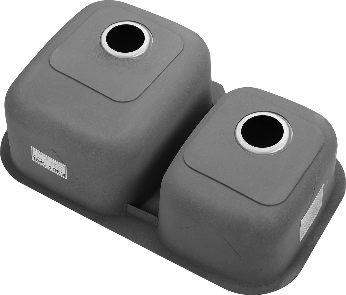 Ruvati 32" Undermount 16 Gauge Double Bowl Stainless Steel Kitchen Sink