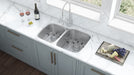 Ruvati 32" Undermount 16 Gauge Double Bowl Stainless Steel Kitchen Sink