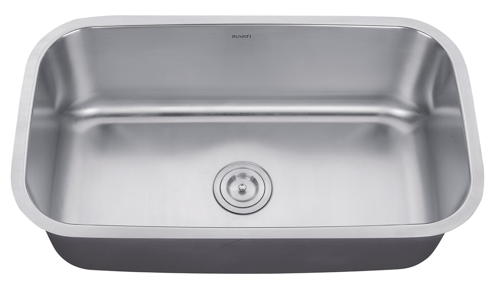 Ruvati 32" Undermount 16 Gauge Stainless Steel Single Bowl Kitchen Sink