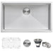Ruvati 32" Undermount 16 Gauge Tight Radius Stainless Steel Single Bowl Kitchen Sink