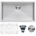 Ruvati 32" Undermount 16 Gauge Tight Radius Stainless Steel Single Bowl Kitchen Sink
