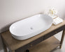 Ruvati 32" x 16" Oval Bathroom Vessel Sink in White