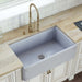 Ruvati 33" Fireclay Distressed Finish Farmhouse Apron-Front Kitchen Sink Reversible - Coastal Blue