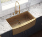 Ruvati 33" Matte Gold Apron Front Stainless Steel Kitchen Sink
