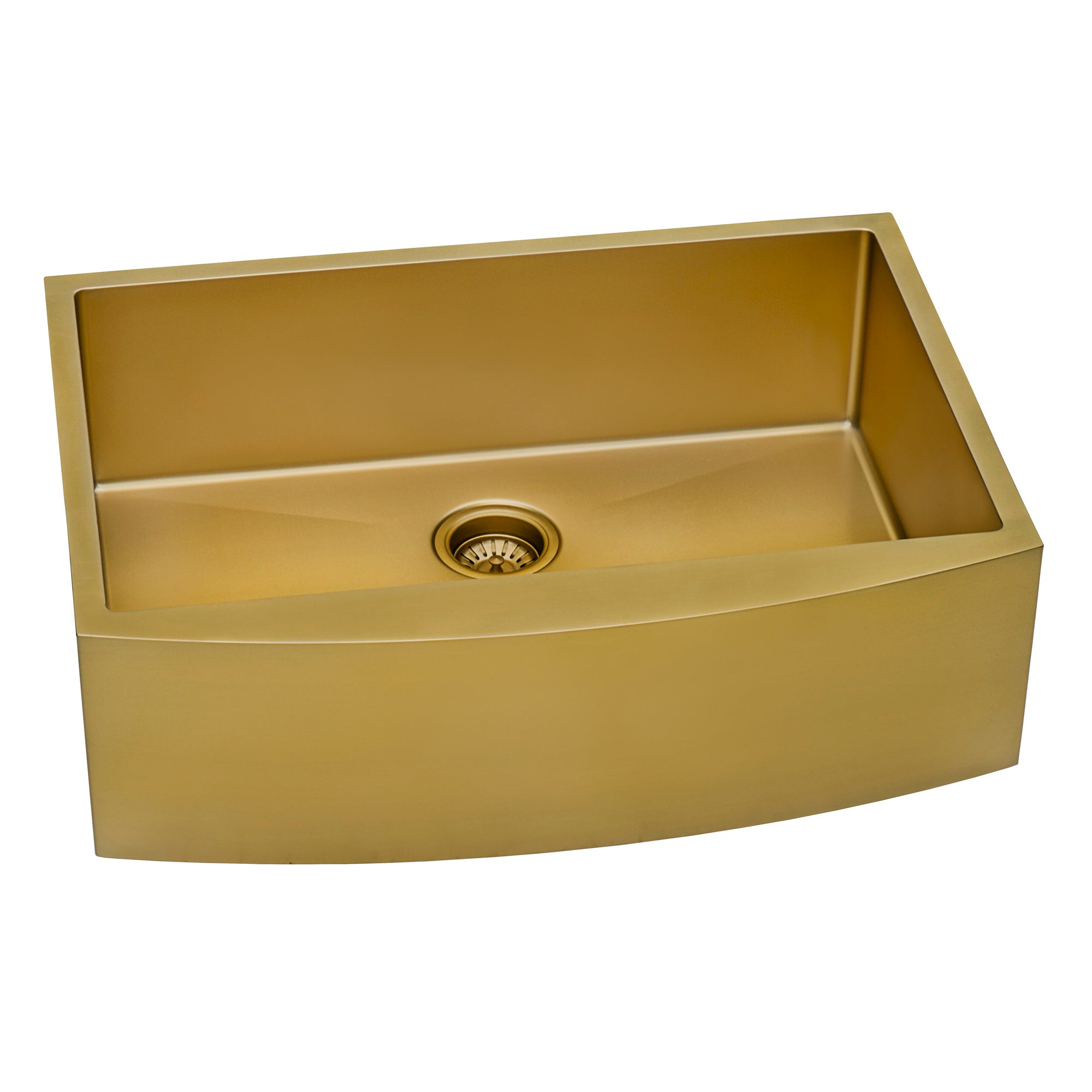 Ruvati 33" Matte Gold Apron Front Stainless Steel Kitchen Sink