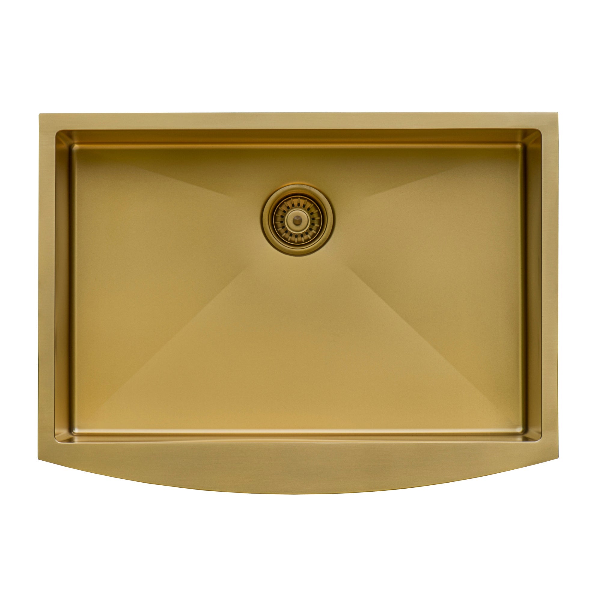 Ruvati 33" Matte Gold Apron Front Stainless Steel Kitchen Sink