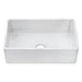 Ruvati 33" Reversible Distressed White Fireclay Farmhouse Apron Front Kitchen Sink