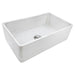 Ruvati 33" Reversible Distressed White Fireclay Farmhouse Apron Front Kitchen Sink
