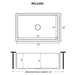 Ruvati 33 x 20" Fireclay Reversible Farmhouse Apron-Front Kitchen Sink Single Bowl