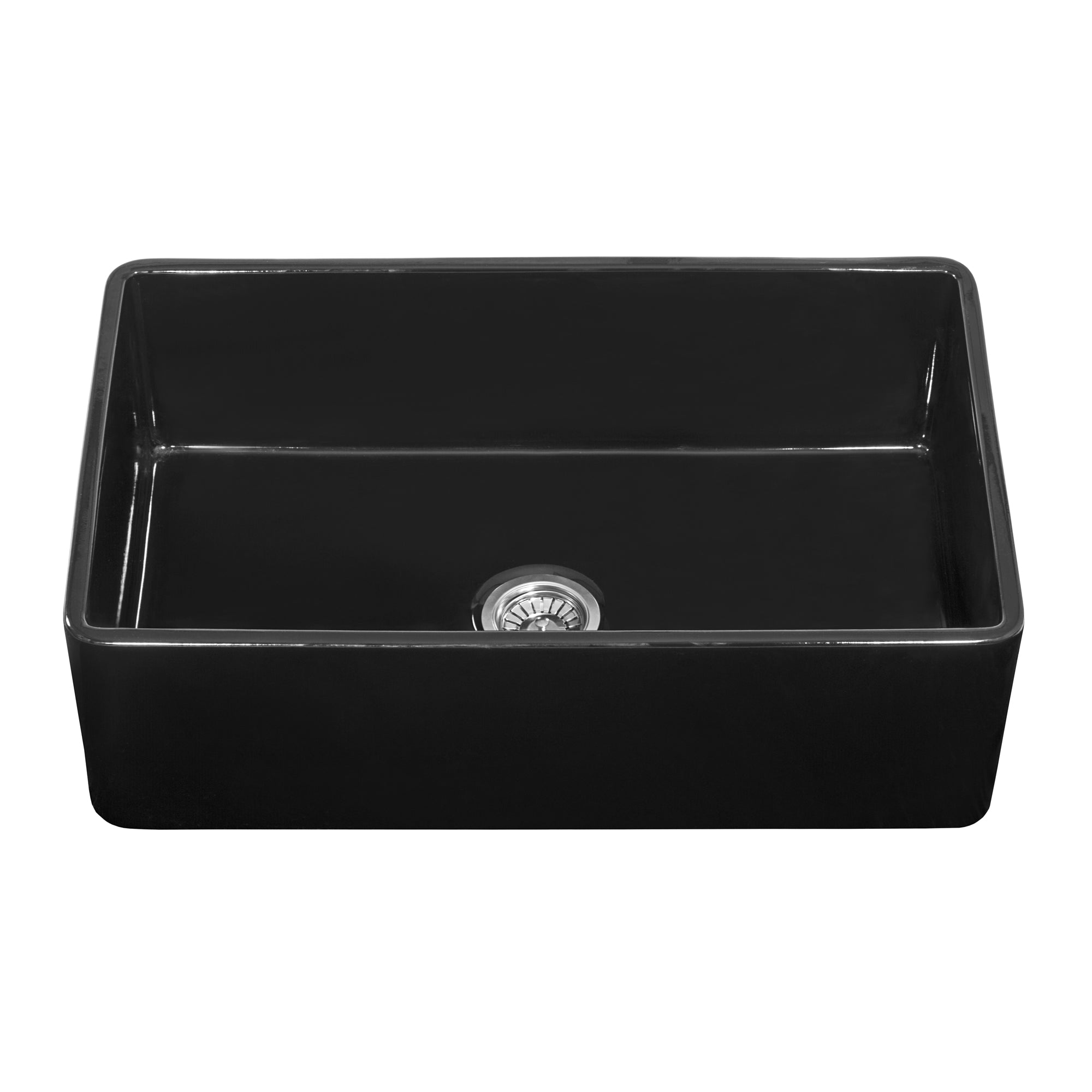 Ruvati 33 x 20" Fireclay Reversible Farmhouse Apron-Front Kitchen Sink Single Bowl