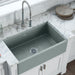 Ruvati 33 x 20" Fireclay Reversible Farmhouse Apron-Front Kitchen Sink Single Bowl